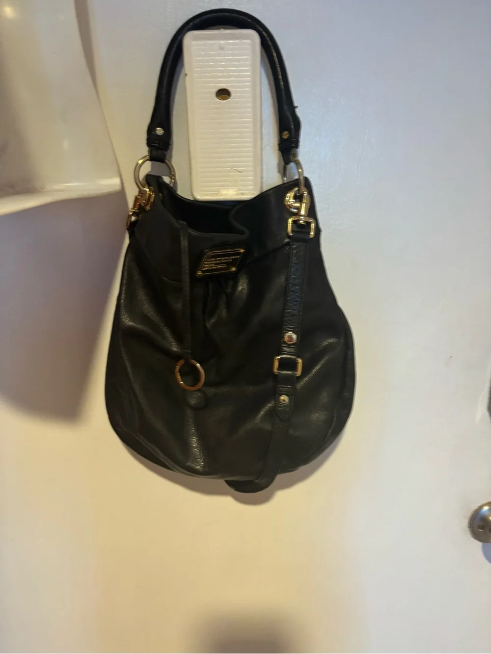 Marc Jacobs Classic Q Hillier Hobo handbag shoulder bag Crossbody purse logo